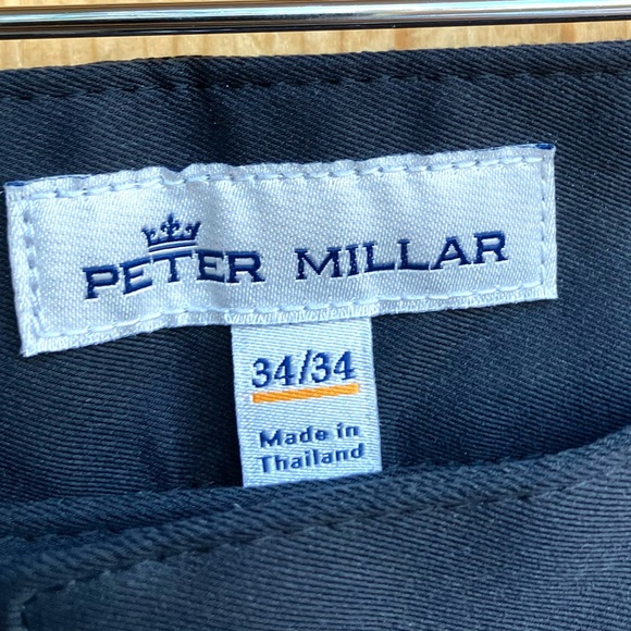 Peter Millar Mens eb66 Performance Five-Pocket Black Pants Sz 34 - Picture 4 of 7